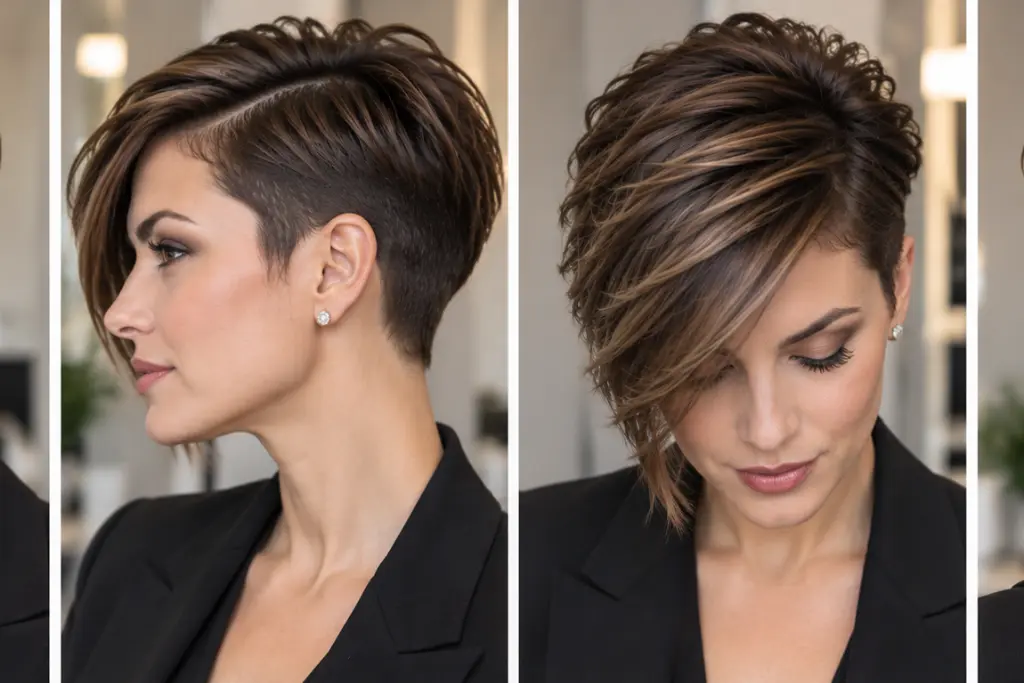 Asymmetrical Short Pixie Cut