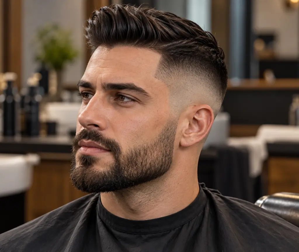 Bald Fade Undercut With Natural Texture