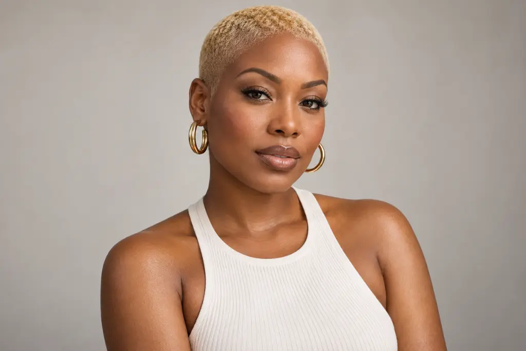 Blonde Buzz Cut