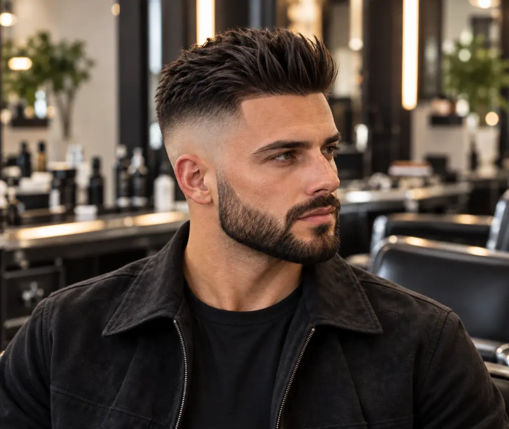 Brushed-Up Bald Fade Undercut