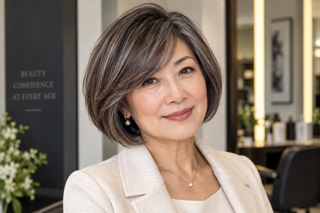 Chin-Length Bob with Side Bangs