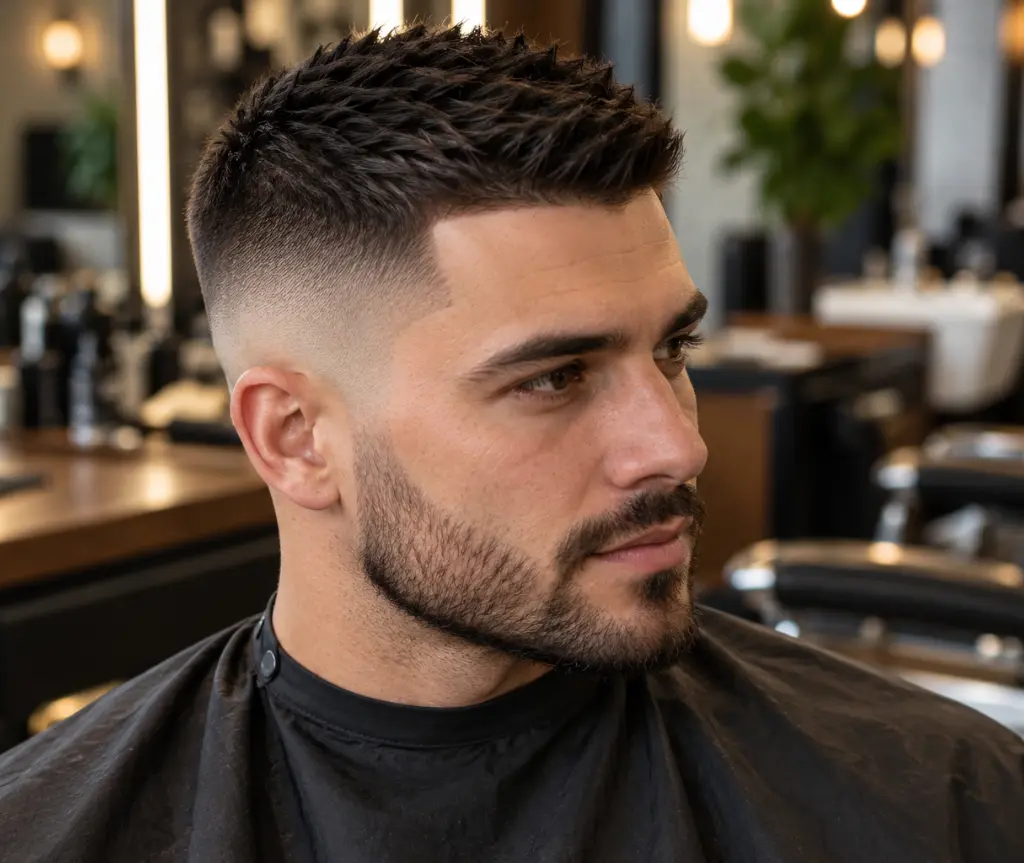 Classic Short Bald Fade Undercut