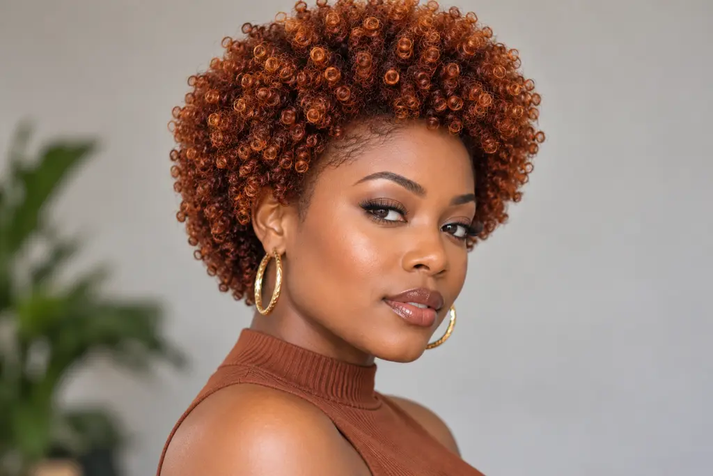 Copper Short Afro