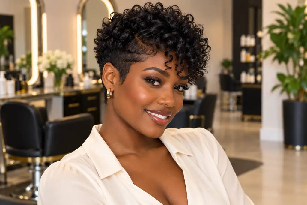 Curly Pixie Cut