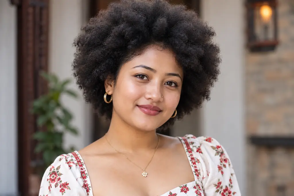 Fluffy Short Afro