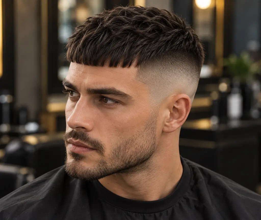 French Crop Bald Fade Undercut