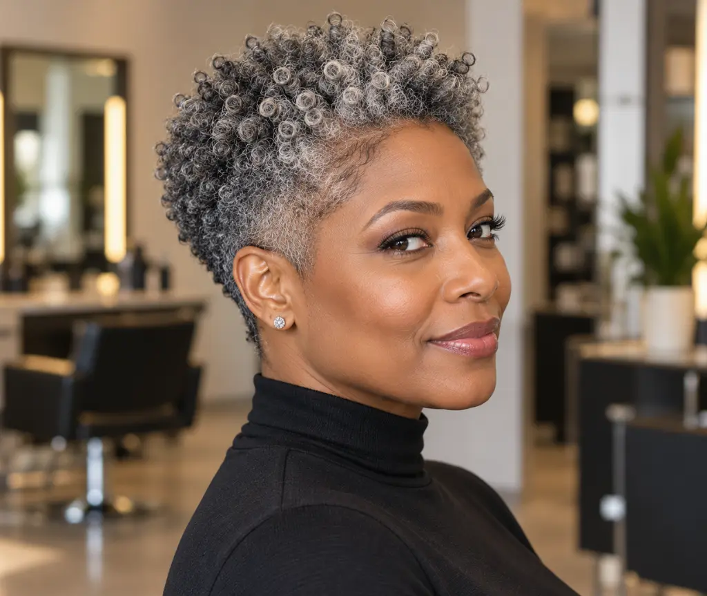 Gray Tapered Natural Cut