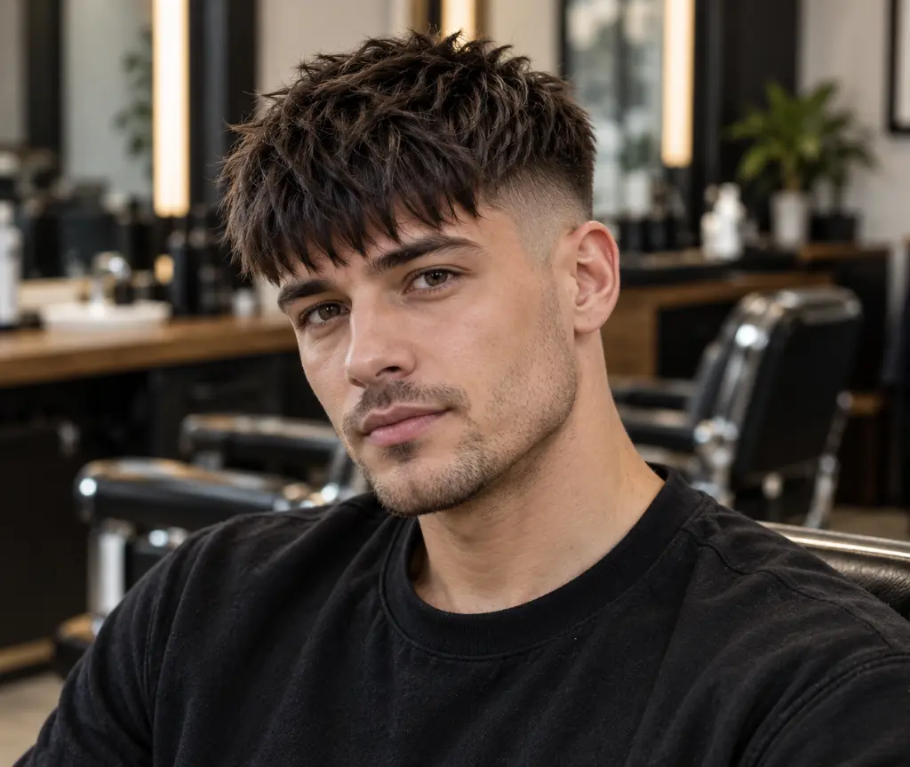 High Fade with Short Top