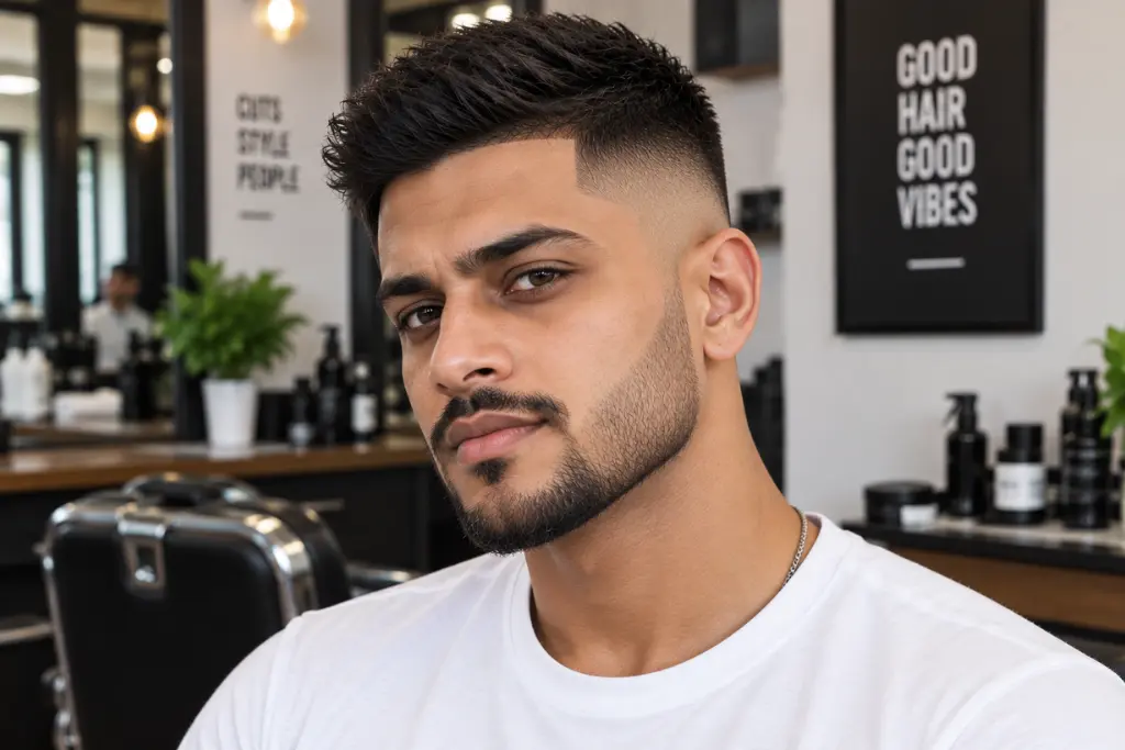 High Fade with Short Top
