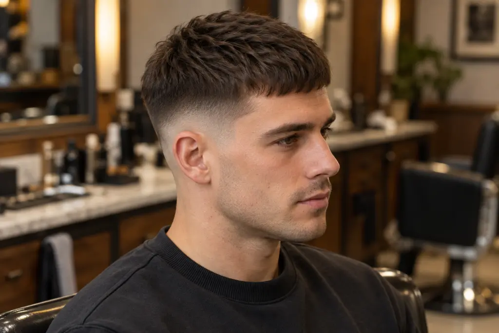 Low Fade with Straight Crop