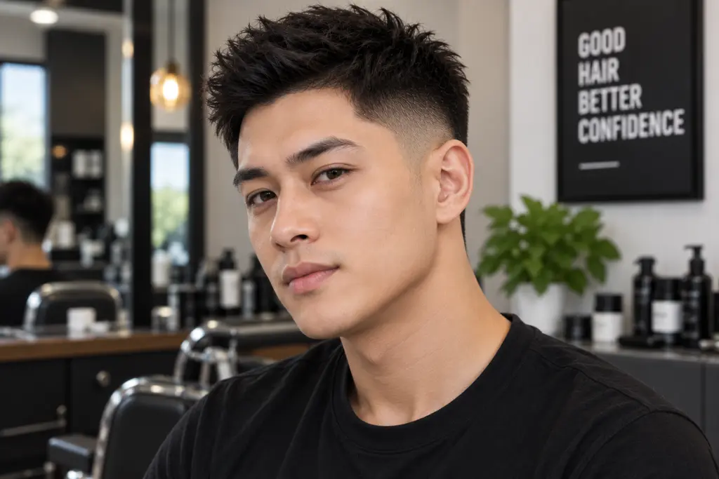 Low Fade with Textured Top