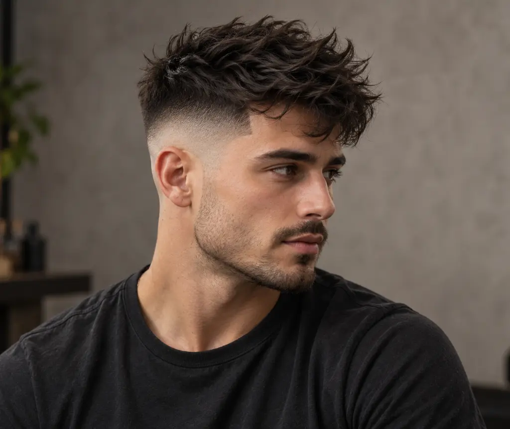 Messy Bald Fade Undercut