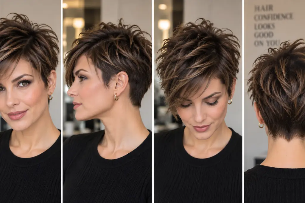 Messy Layered Short Pixie