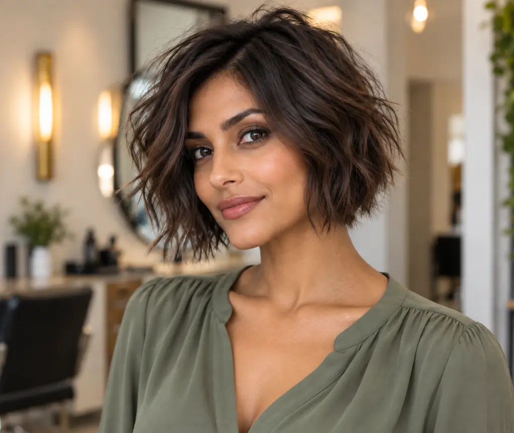Messy Short Bob