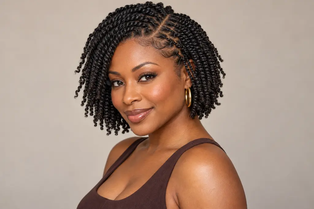Mini Twists on Short Natural Hair