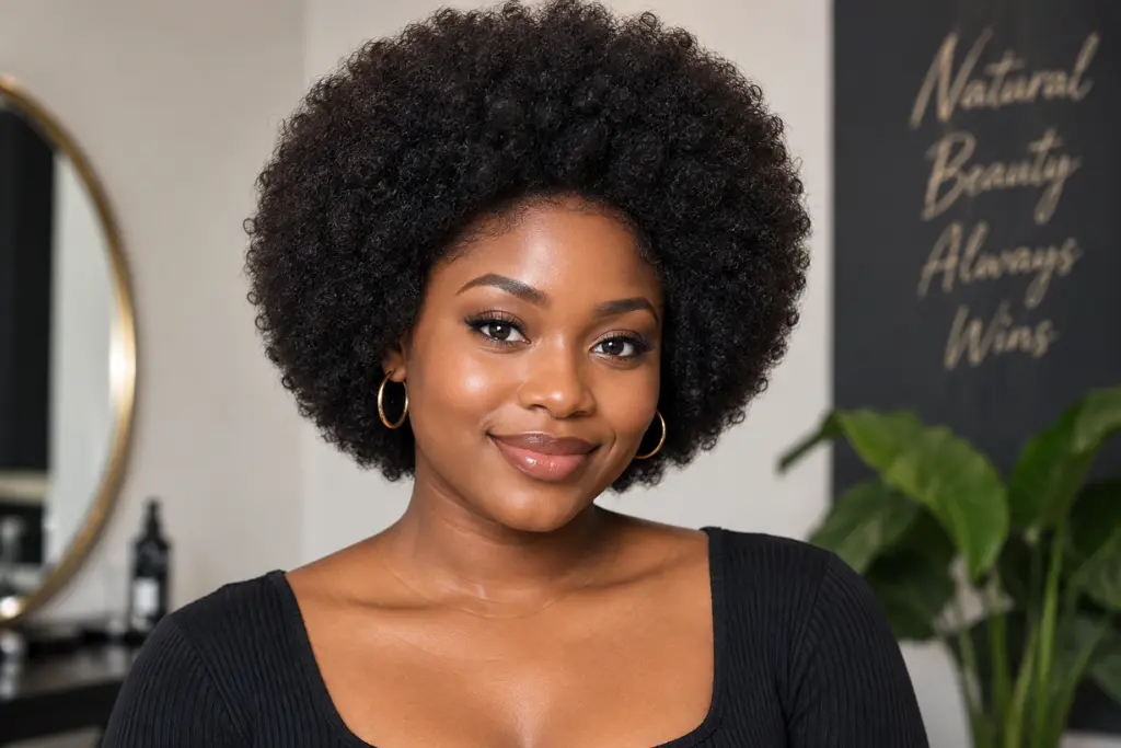 Rounded Short Afro
