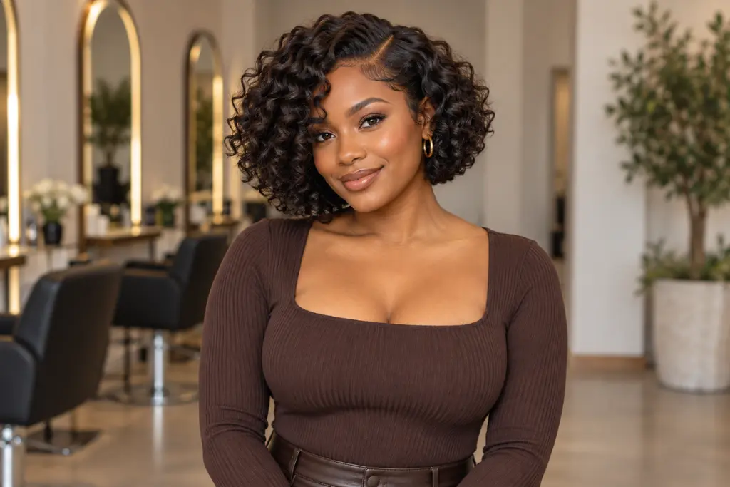 Short Curly Bob