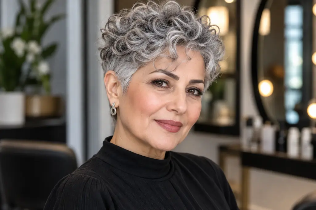 Short Curly Pixie