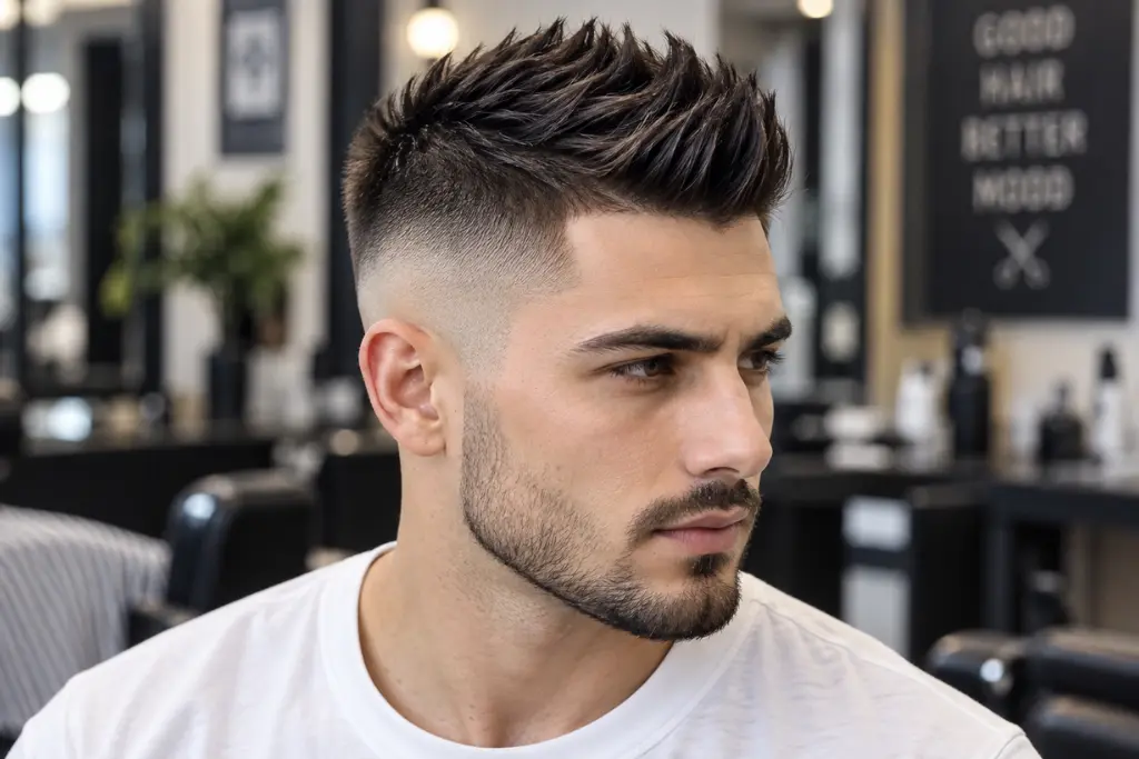 Short Faux Hawk Fade