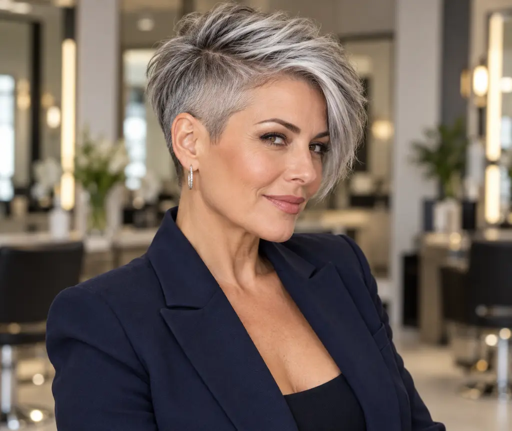 Short Gray Cut with an Undercut