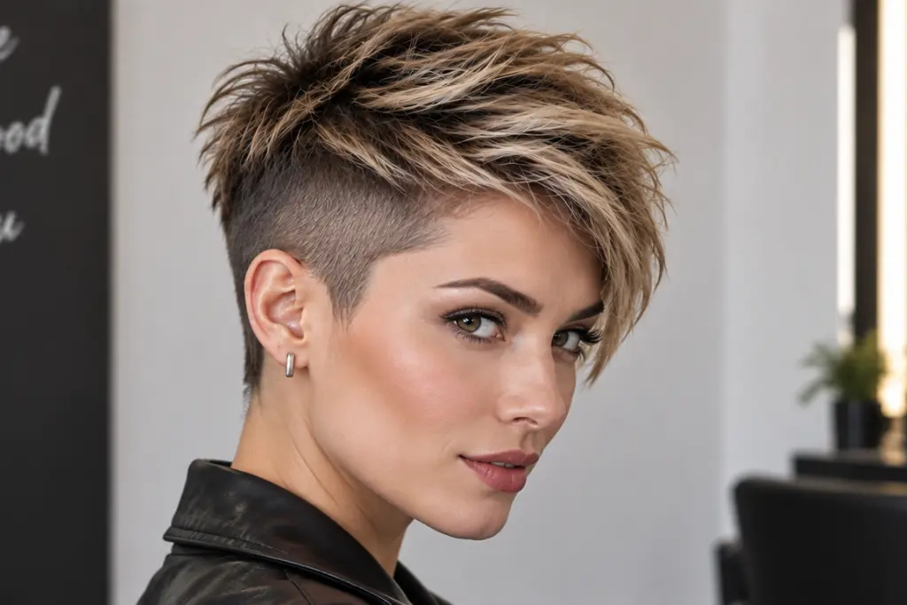 Short Pixie Cut with Undercut