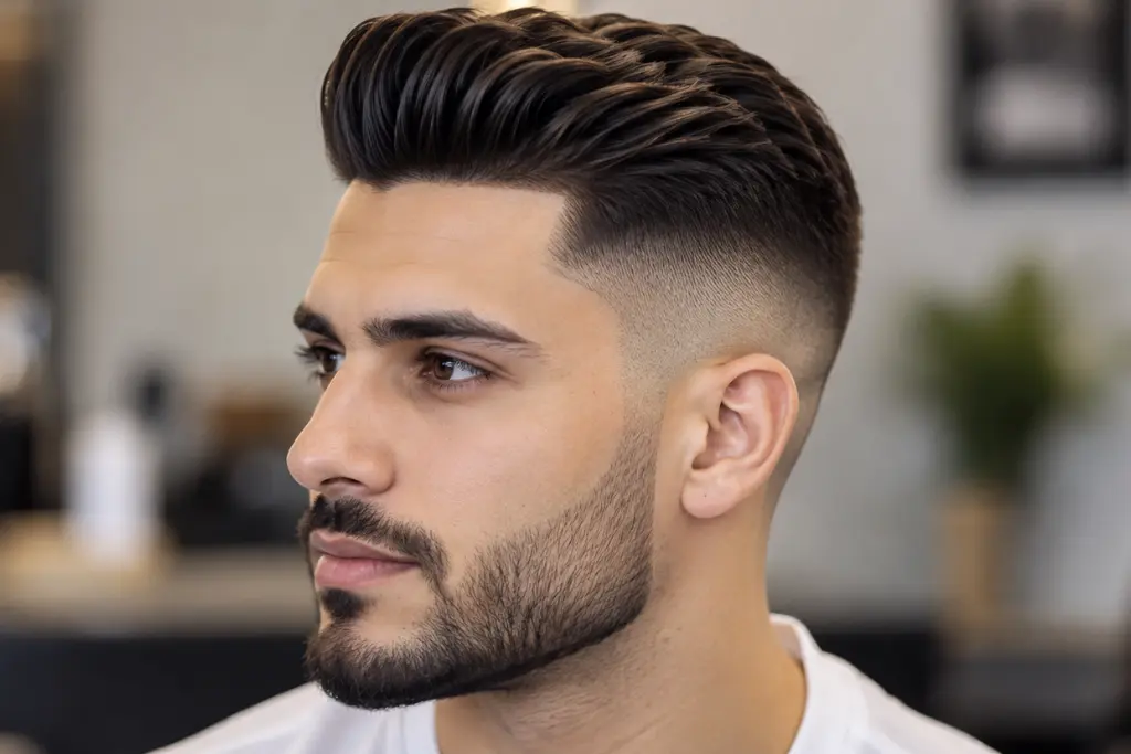 Short Pompadour Fade