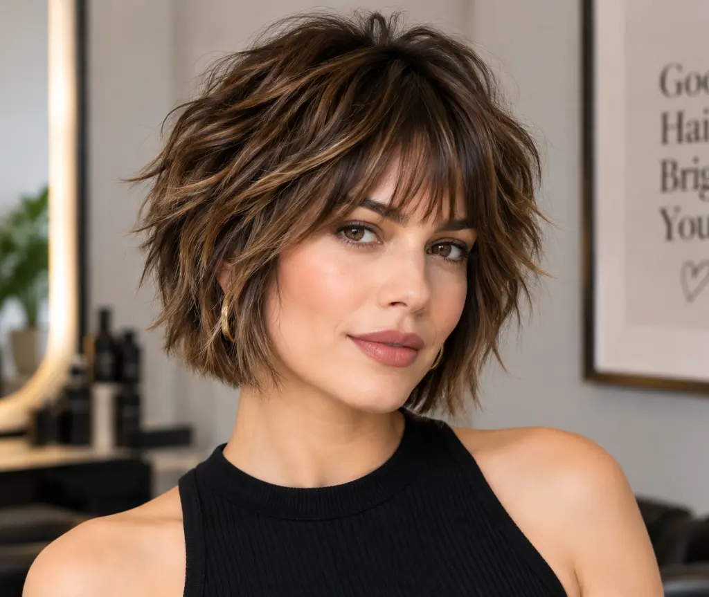 Short Shag with Blunt Ends