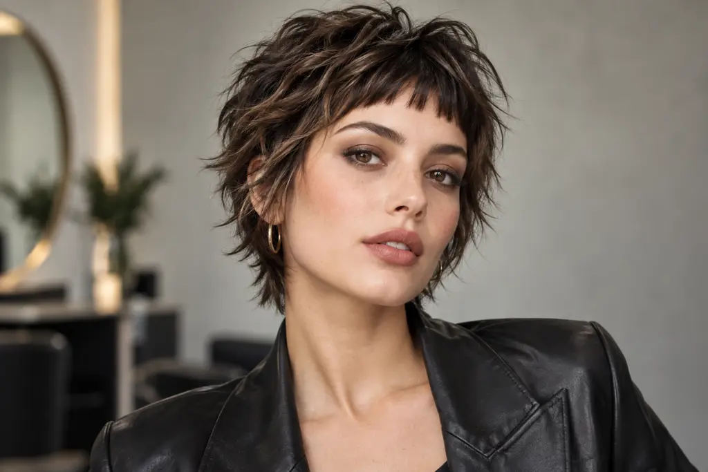 Short Shag with Micro Bangs