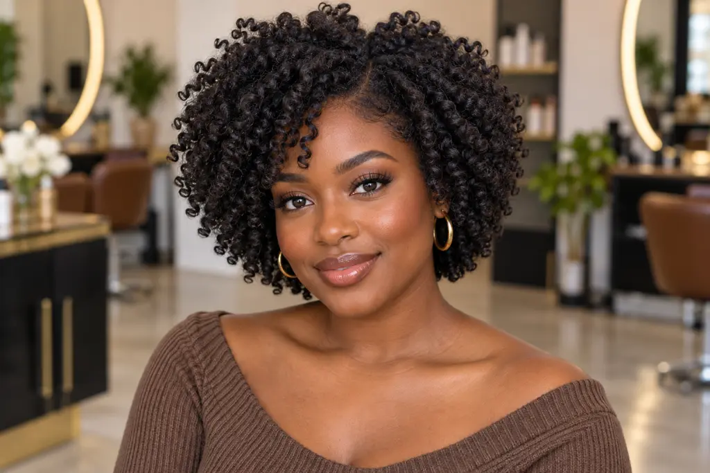 Short Twist-Out