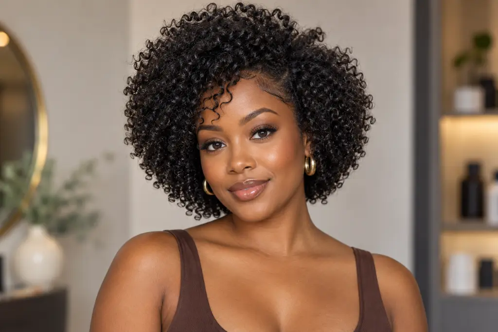 Short Wash-and-Go Curls