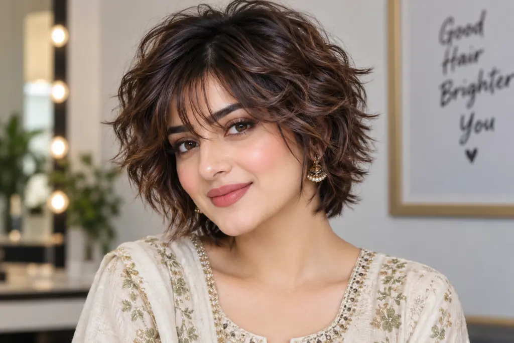 Short Wavy Shag
