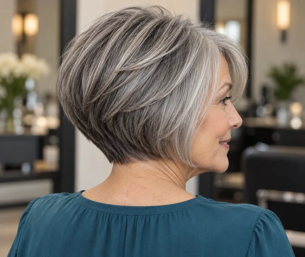 Stacked Gray Bob