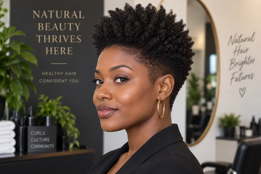 Tapered Short Afro