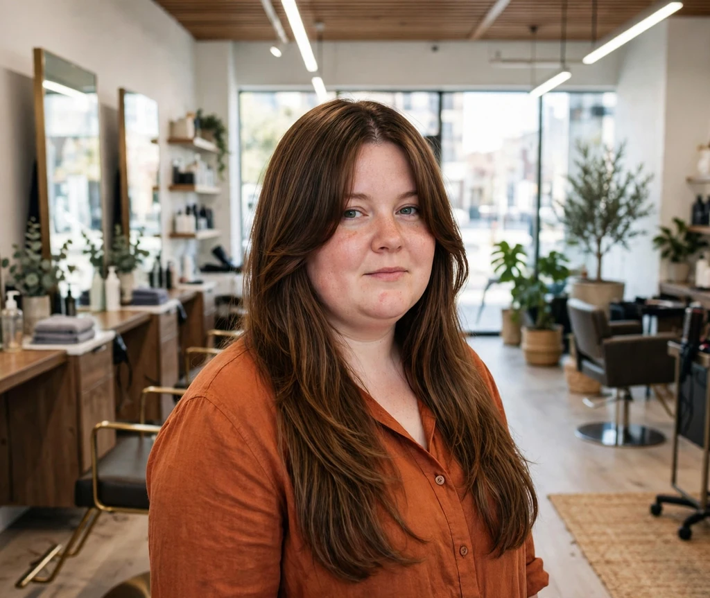 33 flattering curtain bangs for round face full of softness