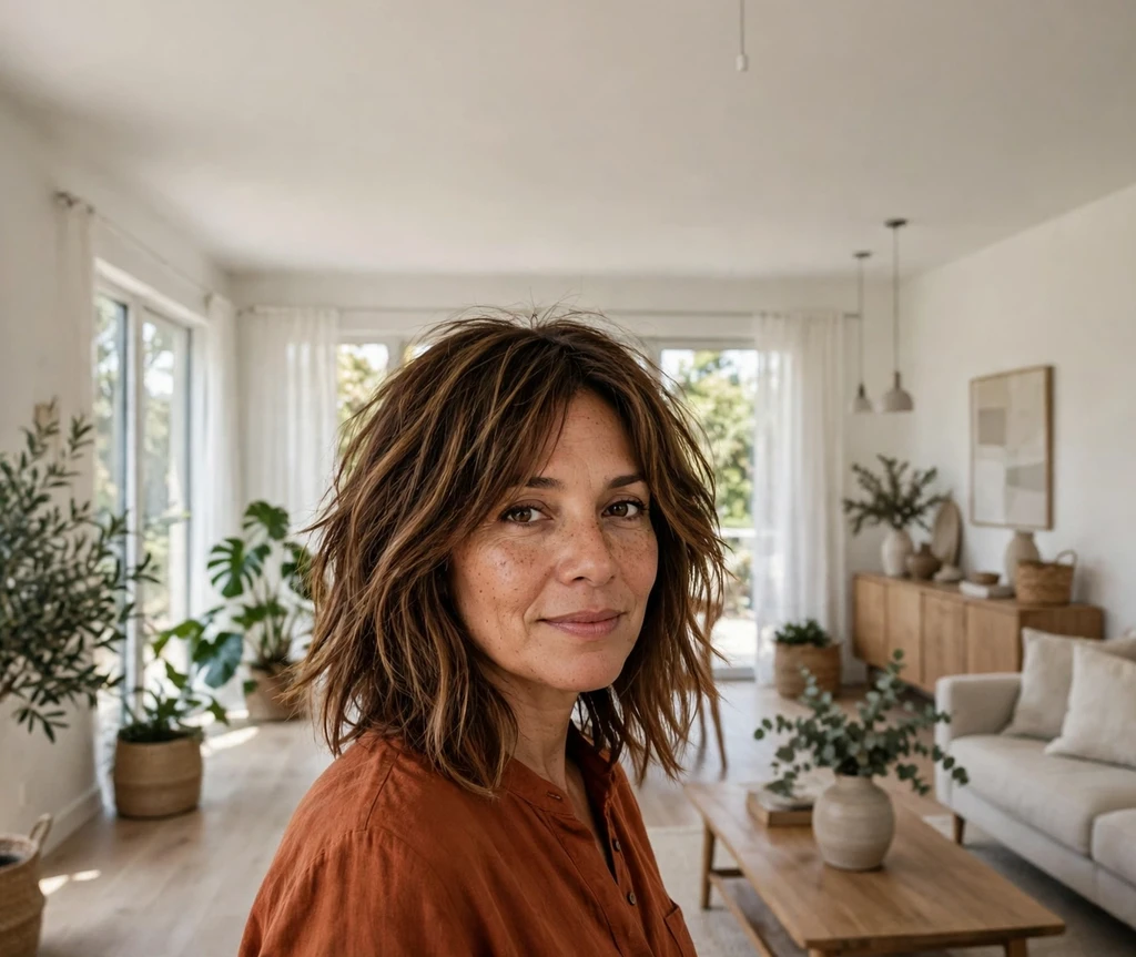 34 Effortless Low Maintenance Choppy Shaggy Shoulder Length Hairstyles
