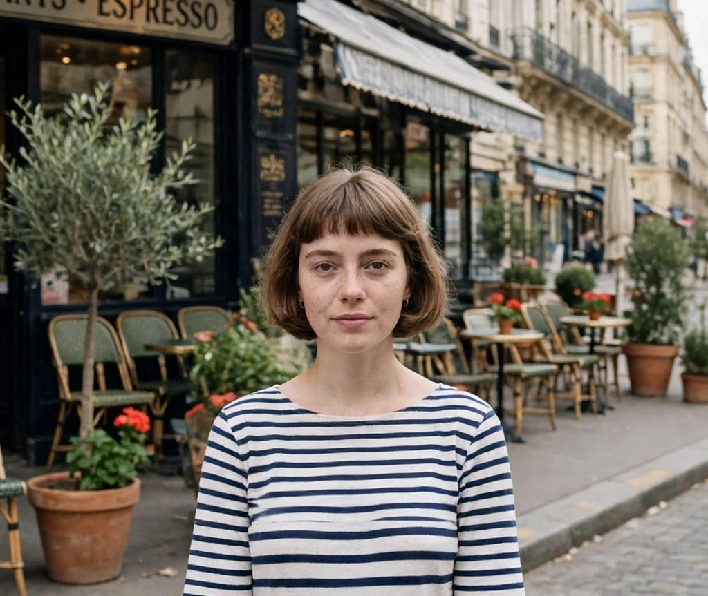 parisian rounded bob with a short fringe