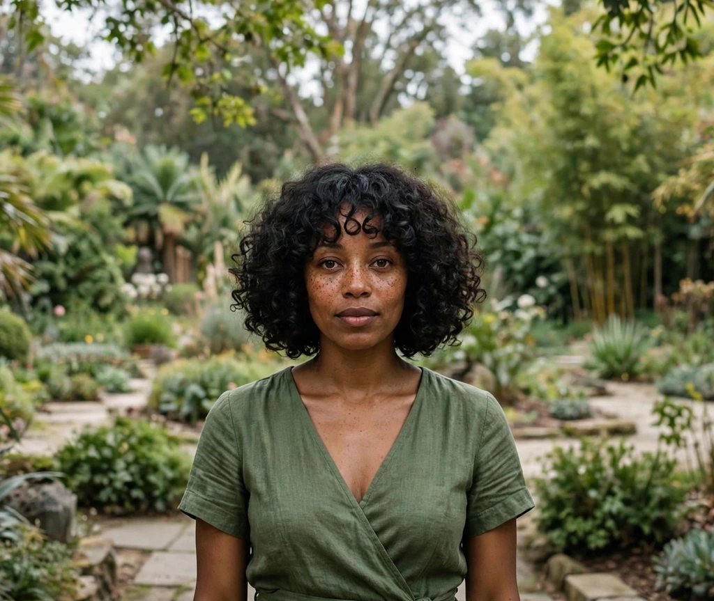 defined coil bob with bouncy curly bangs