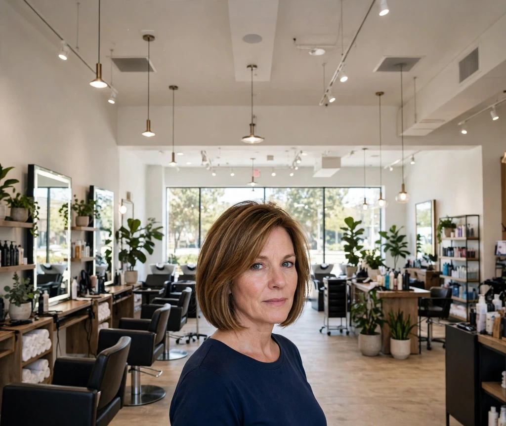 layered bob with root lift