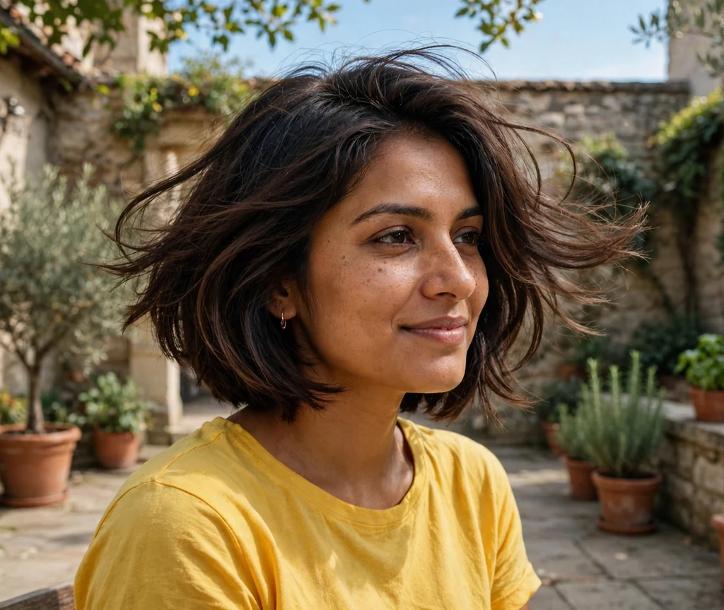 Inverted bob with layers