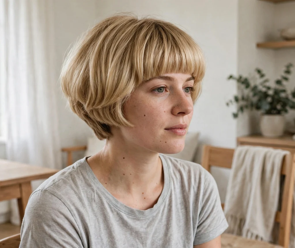Inverted bob for fine hair
