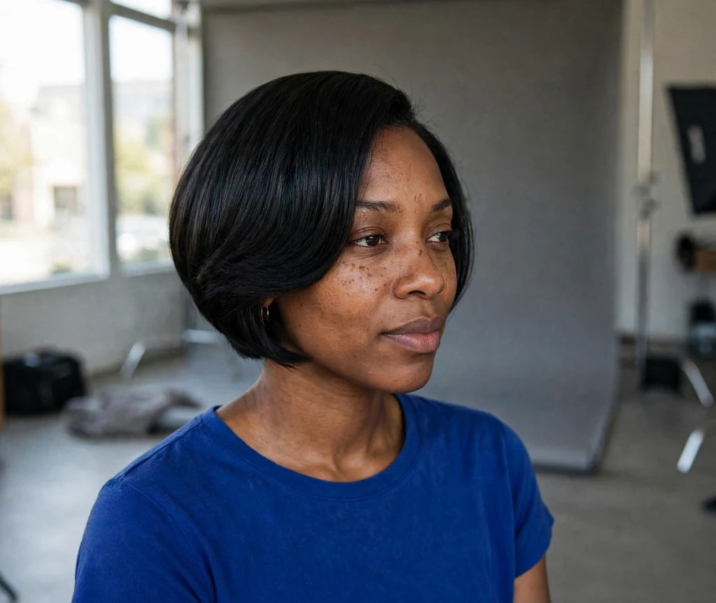 Inverted bob for thick hair