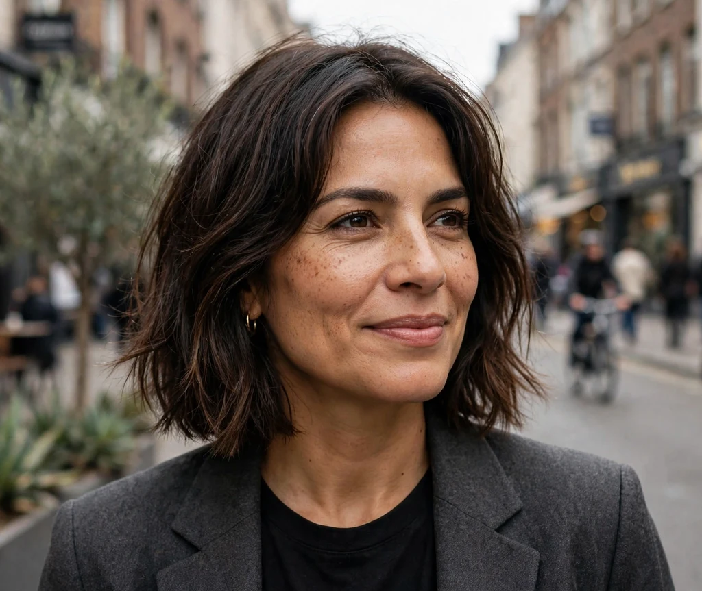 Layered Bob With Choppy Ends