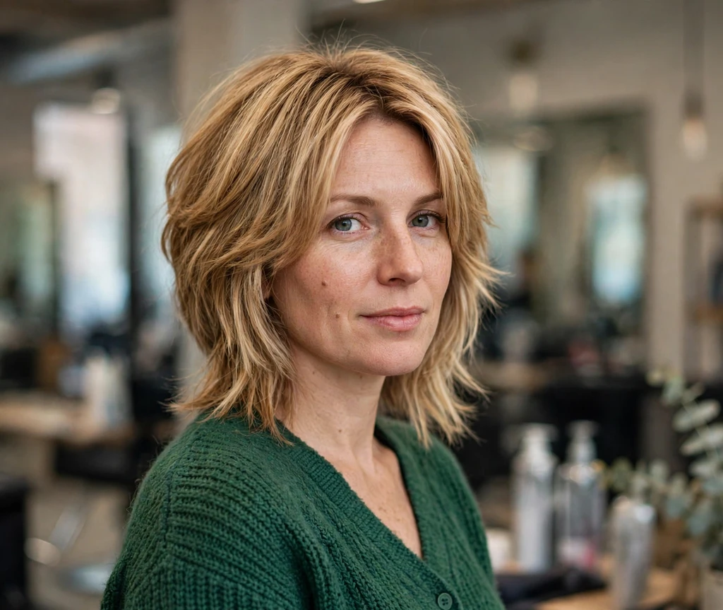 Choppy Bob With Stacked Layers