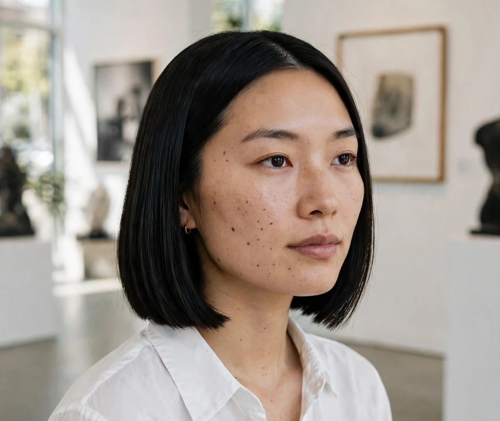 Classic sleek blunt bob