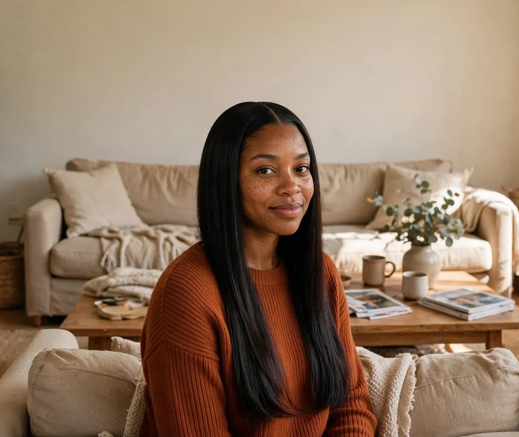 Long Straight Clip-Ins With A Center Part