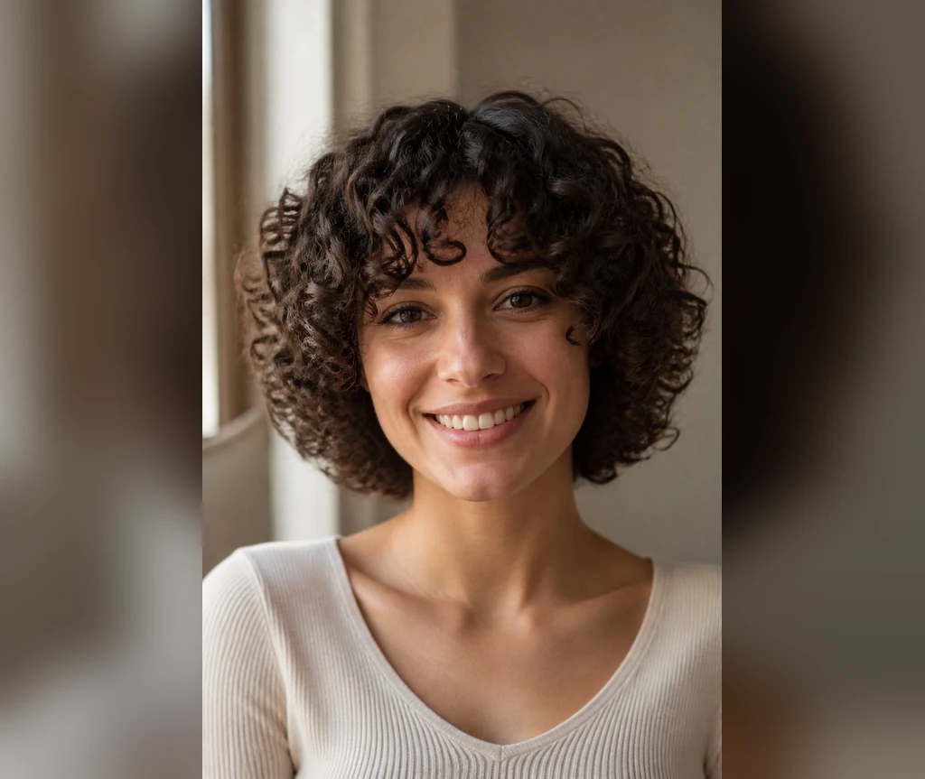 Short Curly Pixie Cut