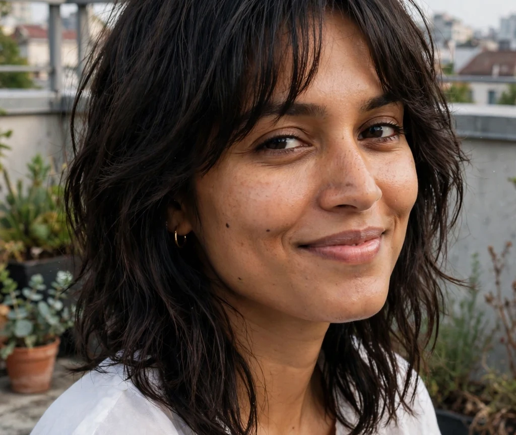 Curly Layers With Curly Bangs
