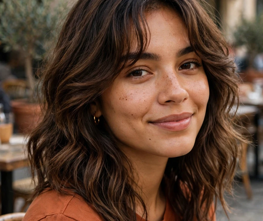 Tousled Layers With Piecey Bangs