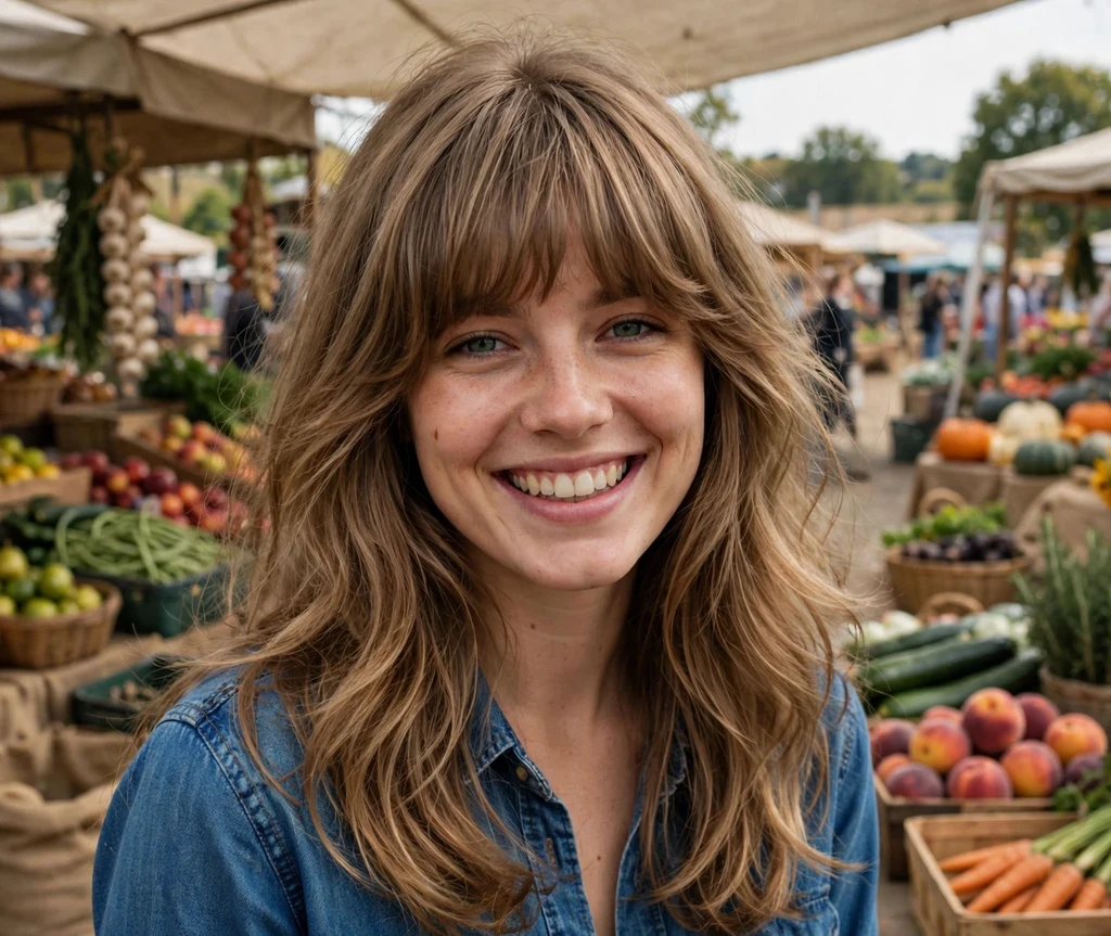 Loose Waves With Wispy Bangs