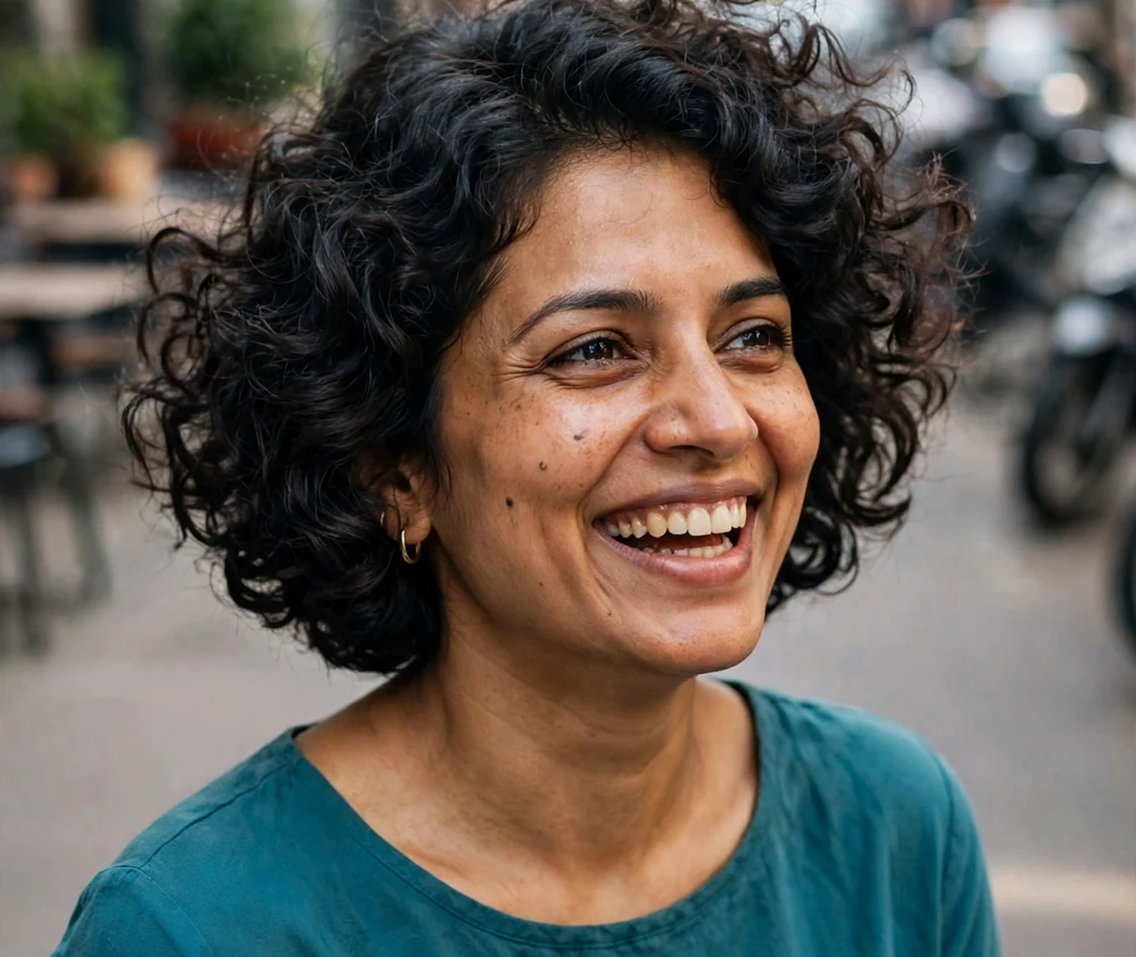 Bouncy short curly bob